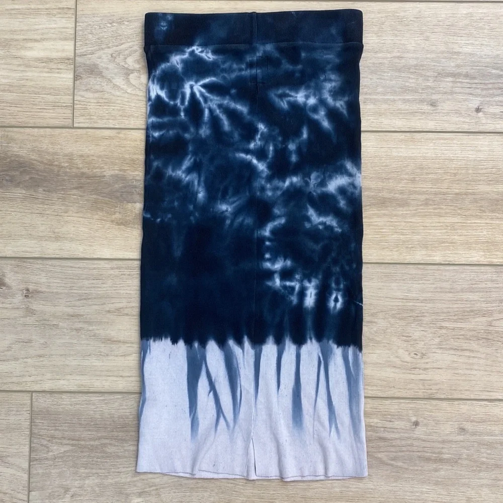 NSF | Lyla | Ombré Tie Dye Ribbed Knit Midi Skirt - Picture 5 of 13